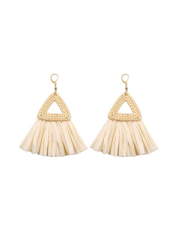 Ethnic Style Triangle Earrings
