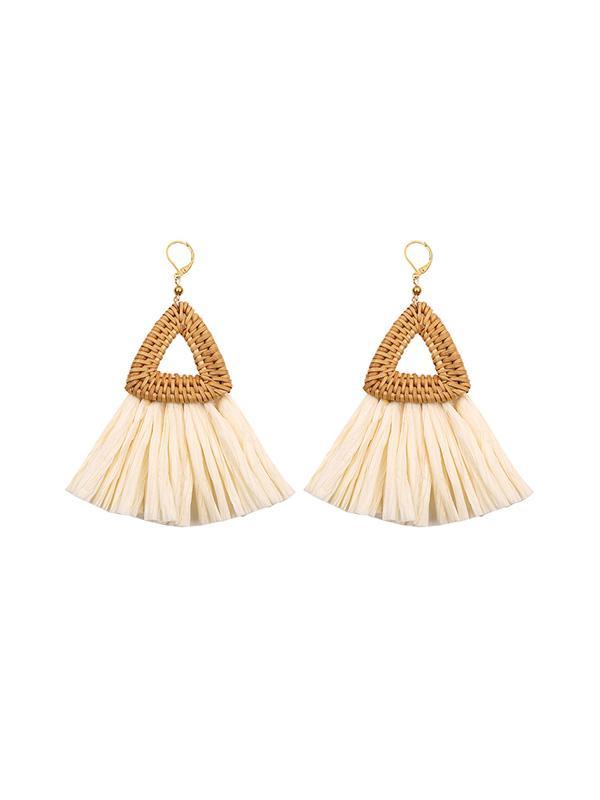 Ethnic Style Triangle Earrings
