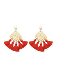 Hand-knitted Tassel Earrings