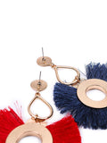 Big Circle Tassel Earrings