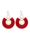 Big Circle Tassel Earrings