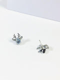 Elk Pattern Silver Earrings