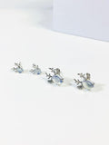 Elk Pattern Silver Earrings