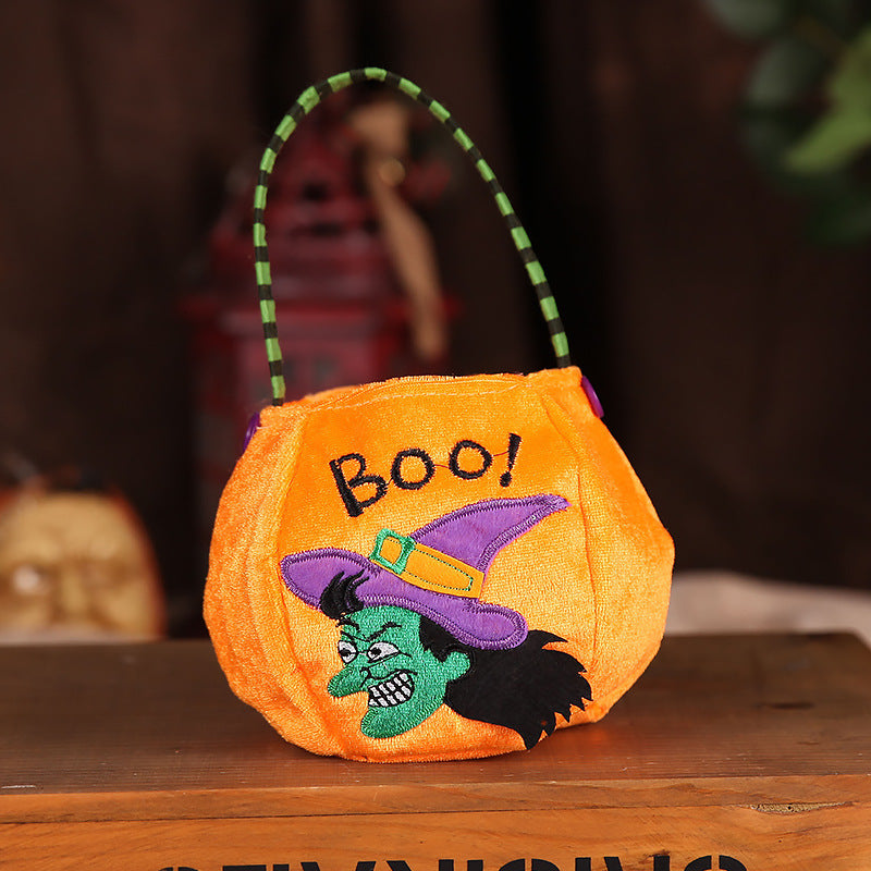 Forsweetheart Halloween Decoration Children's Gift Candy Bag Creative Sugar Bag Three-dimensional Pumpkin Tote Bag Decoration