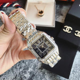 Purple Roman Star Small Square Diamond Women's Watch
