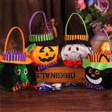 Forsweetheart Halloween Decoration Children's Gift Candy Bag Creative Sugar Bag Three-dimensional Pumpkin Tote Bag Decoration
