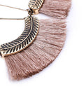 Fan-shaped Tassel Earrings