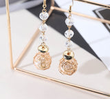 Fashion metal ball temperament personality simple wild ladies earrings