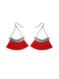 Fan-shaped Tassel Earrings