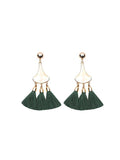 Gourd-shaped Tassel Earrings