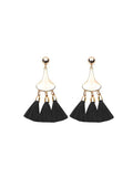Gourd-shaped Tassel Earrings