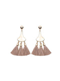 Gourd-shaped Tassel Earrings
