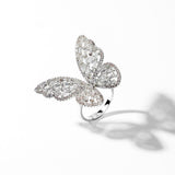 Simple and stylish wild butterfly opening ladies ring