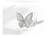 Simple and stylish wild butterfly opening ladies ring