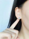Elk Pattern Silver Earrings