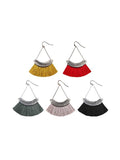 Fan-shaped Tassel Earrings