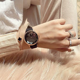 Fashion trend wild casual leather strap ladies watch