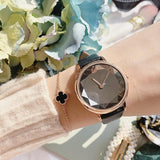 Fashion trend wild casual leather strap ladies watch