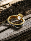 Natural Moonstone Silver Ring