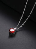 Heart Pattern Necklace&Earrrings Set