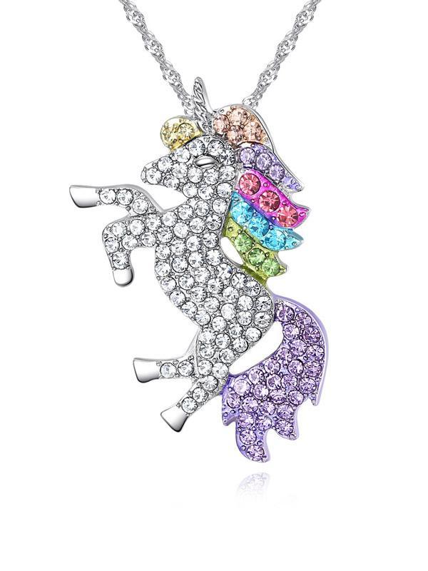 Lucky Unicorn Pendant Necklace