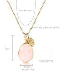 Natural Pink Crystal Necklace