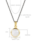 White Moonstone Necklace