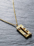 Golden Silver Diamond Necklace