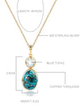 Natural Blue Turquoise Necklace