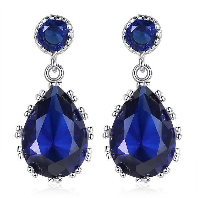 2 Colors Fashion CZ Dangle Earrings for Women Silver Wedding Femme Bijoux Free Shipping