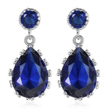 2 Colors Fashion CZ Dangle Earrings for Women Silver Wedding Femme Bijoux Free Shipping