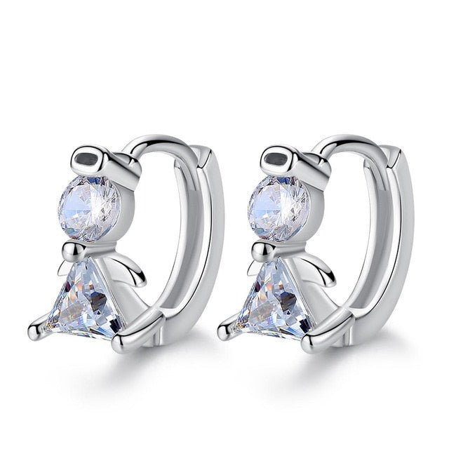 2019 New Fashion AAA Cubic Zirconia Cute Clip Earrings Best Gifts for Women Girl Free Shipping