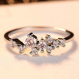 2019 New Fashion Wave Rings for Women Mini Micro Pave AAA Cubic Zirconia Wedding Jewelry Free Shipping