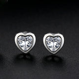 Heart Cubic Zirconia Earrings for Women Fashion Jewelry Best Gift for Ladies Wholesale