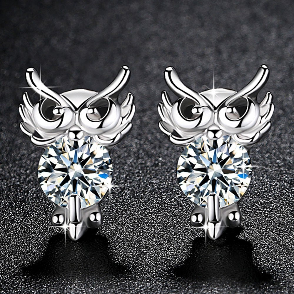 Cute Animal Owl Earrings for Women Siver Color 2018 New Fashion Jewelry Women Accessories Free Shipping