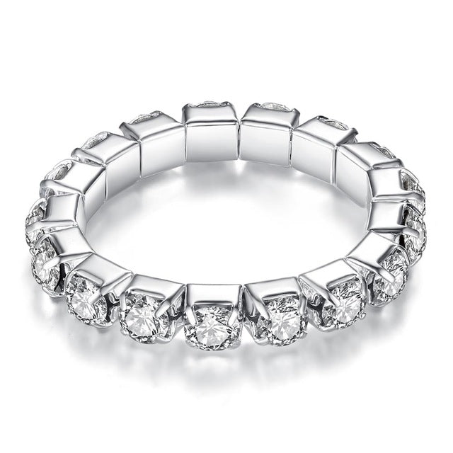 Engagement Stretch Rings for Women 1/2/3/4 Layers Zinc Alloy Jewelry 2018 New Fashion Free Shipping