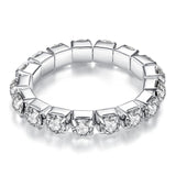 Engagement Stretch Rings for Women 1/2/3/4 Layers Zinc Alloy Jewelry 2018 New Fashion Free Shipping