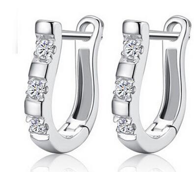 Exquisite harp studs earrings U-shaped earrings nice gift for women