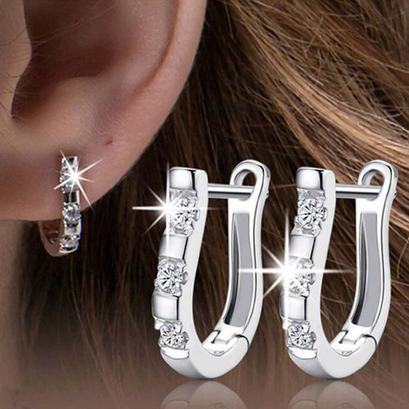 Exquisite harp studs earrings U-shaped earrings nice gift for women