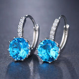 Fashion 10 Colors AAA CZ Element Clip Earrings For Women Wholesale Chea Factory Price Free Shipping