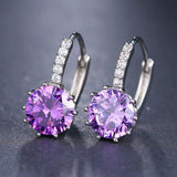 Fashion 10 Colors AAA CZ Element Clip Earrings For Women Wholesale Chea Factory Price Free Shipping