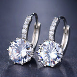 Fashion 10 Colors AAA CZ Element Clip Earrings For Women Wholesale Chea Factory Price Free Shipping