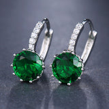 Fashion 10 Colors AAA CZ Element Clip Earrings For Women Wholesale Chea Factory Price Free Shipping
