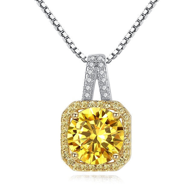 Fashion AAAA+ Zircon Necklaces for Women 2019 Statement Box Chain Wedding/Party Necklace Valentine's Day Gifts