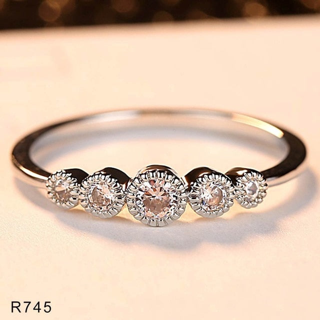 Fashion Austria Crystal Rings Silver Color Finger Ring Wedding Engagement Cubic Zirconia Rings For Women Wholesale New