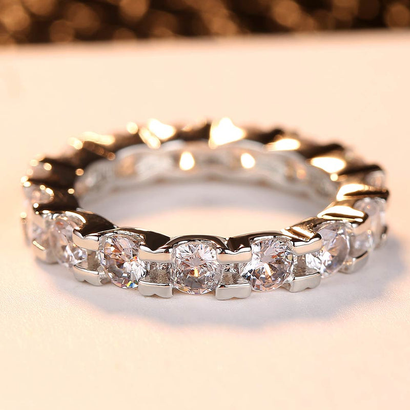 Fashion Austria Crystal Rings Silver Color Finger Ring Wedding Engagement Cubic Zirconia Rings For Women Wholesale New