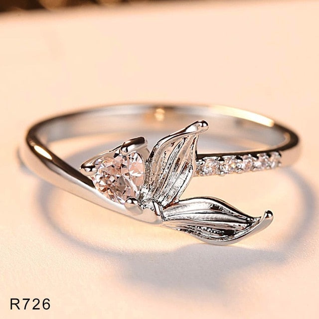 Fashion CZ Wedding Wave Rings for Women Mini Micro AAA Cubic Zirconia Femme Bijouxs Free Shipping