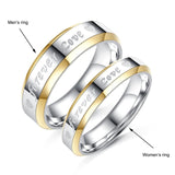 Forever Love Couple Rings for Lover High Quality Stainless Steel Rings Valentine's Day Gifts