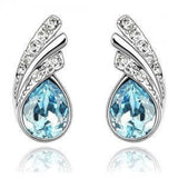 New Fashion Shining Rhinestone Dangle Earrings Women Wedding Crystal Earrings Ladies Gifts