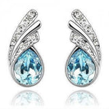 New Fashion Shining Rhinestone Dangle Earrings Women Wedding Crystal Earrings Ladies Gifts